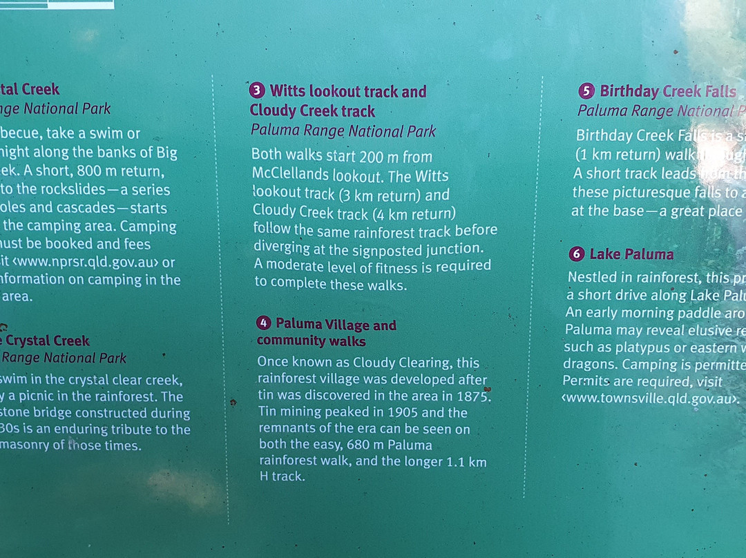 McClellands Lookout-Paluma必去景点