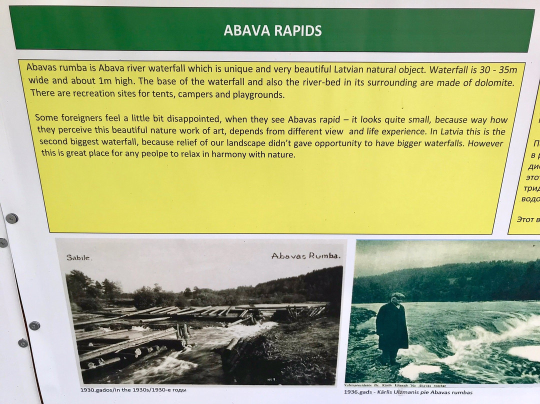 Abavas Rumba-Kandava必去景点