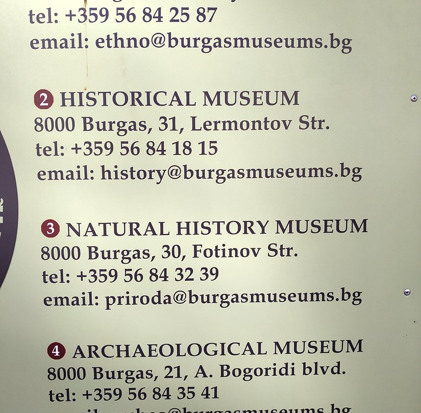 Natural History Museum Burgas-布尔加斯必去景点
