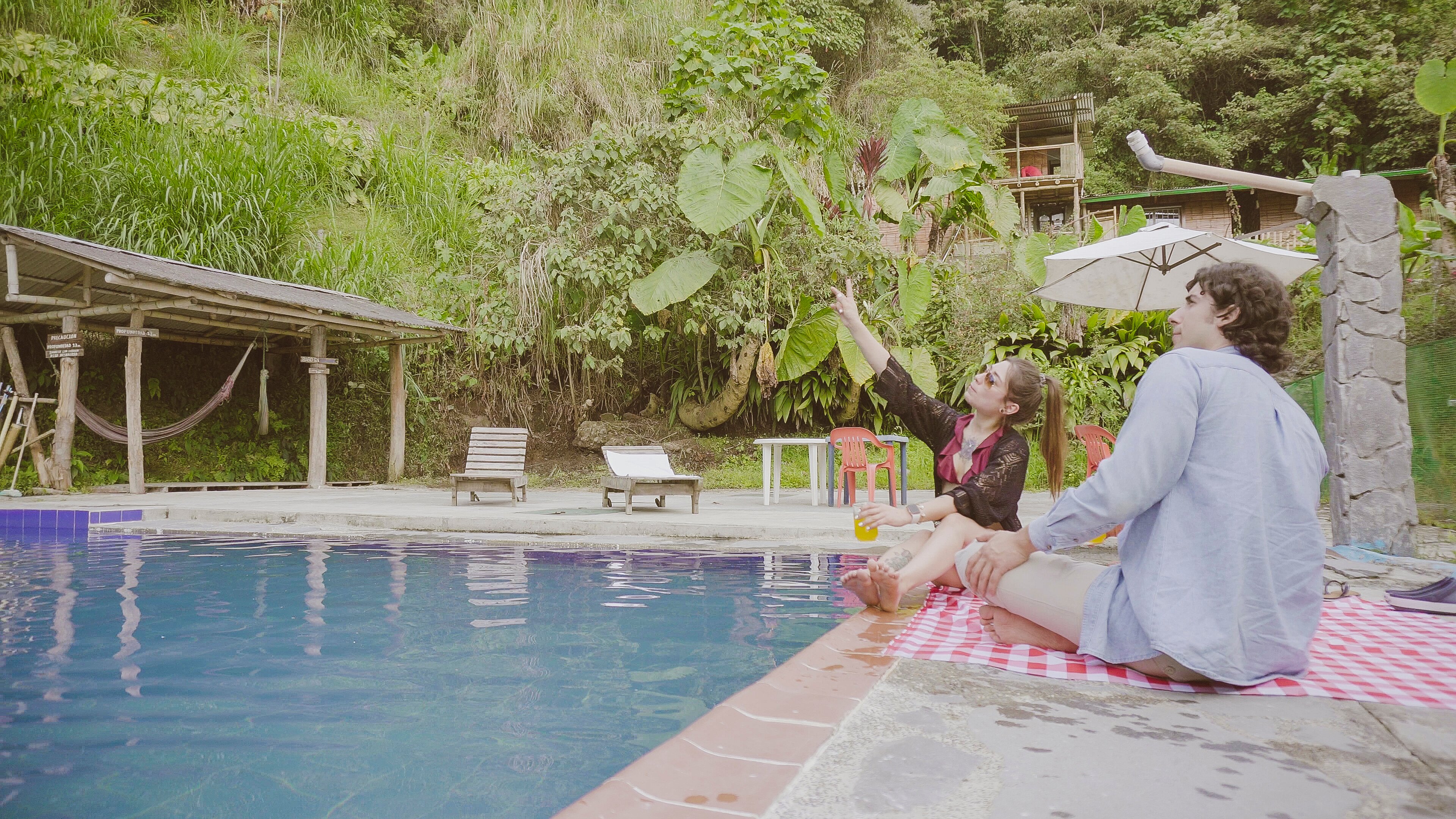Eco Lodge La Juanita, Posada Rural-泳池