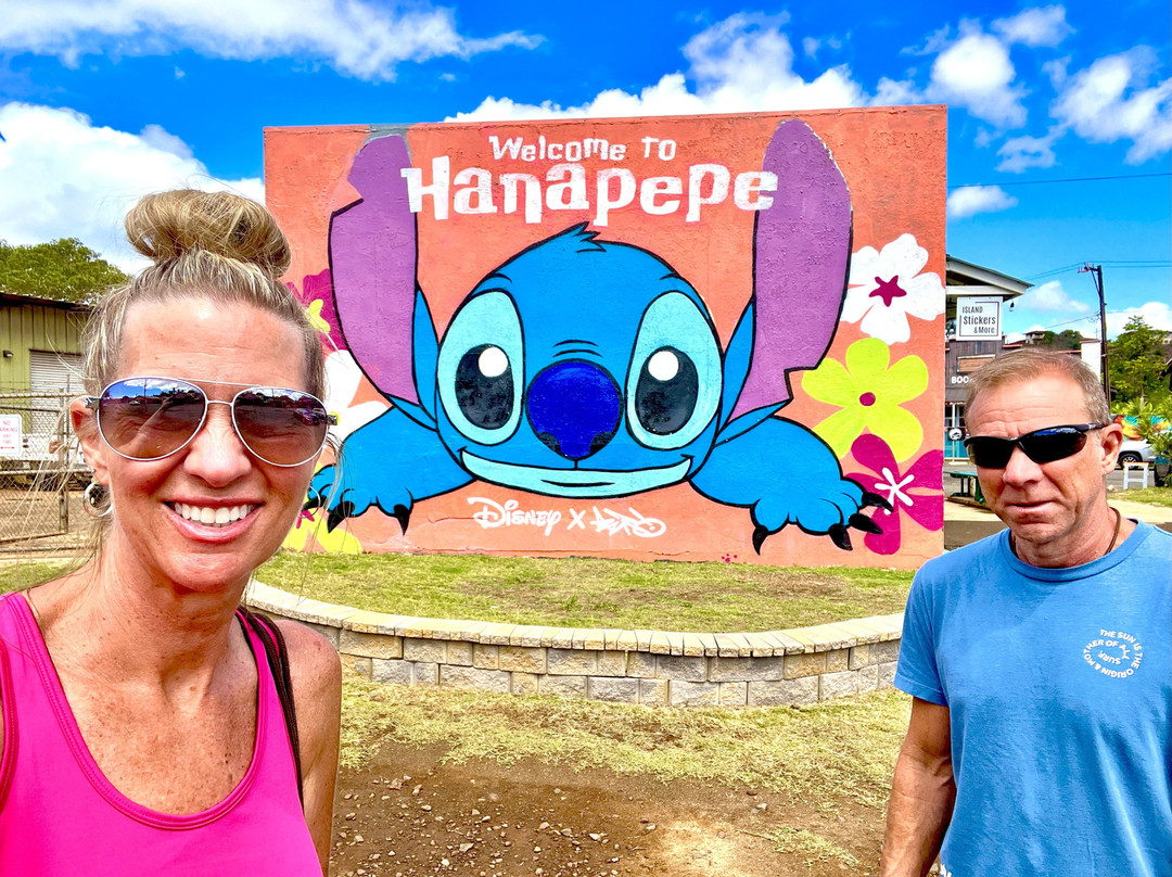 Lilo And Stitch Mural In Hanapepe, Kauai