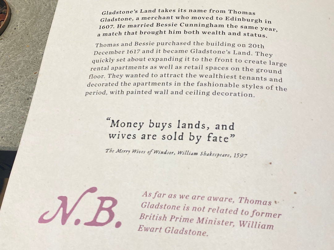 Gladstone's Land-爱丁堡必去景点