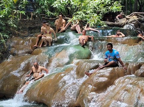 Namtok Ron (Hot Spring Waterfall ) - Khlong Thom-空统必去景点