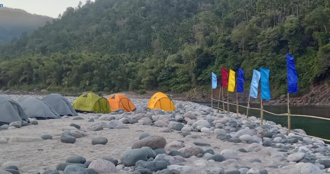 Sunset Riverside Camping