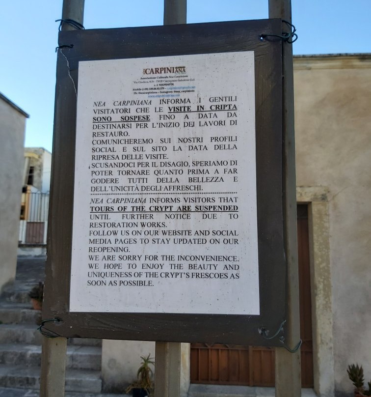 Cripta di Santa Cristina-Carpignano Salentino必去景点