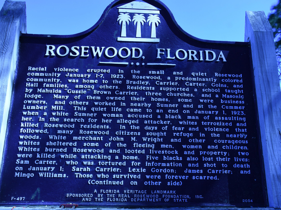 Site of the Rosewood Massacre Memorial景点图片