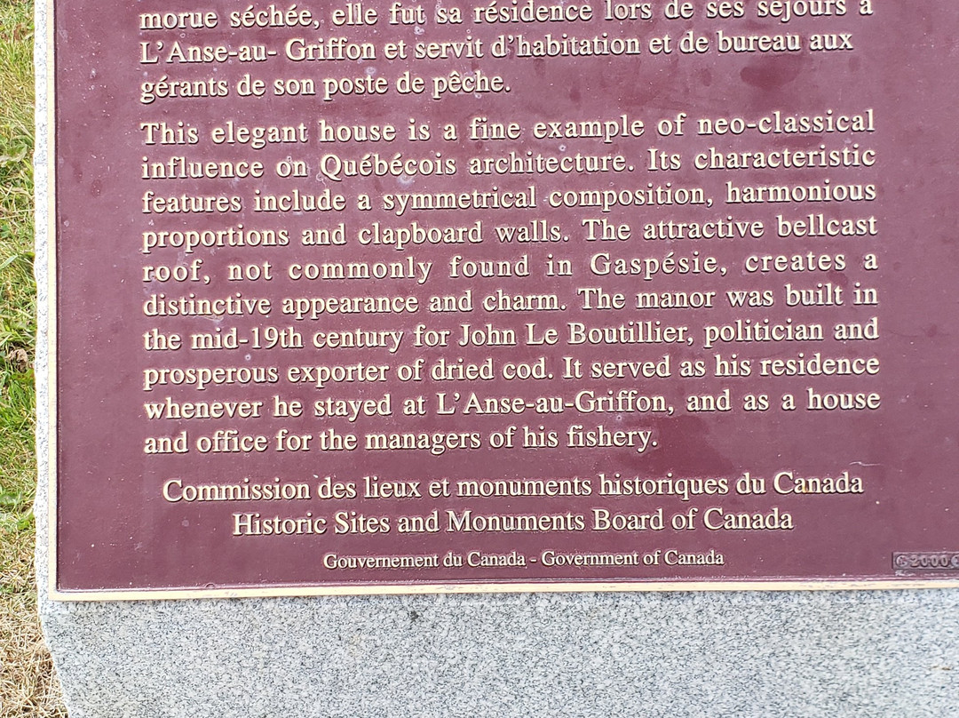 Manoir Le Boutillier-Gaspe必去景点