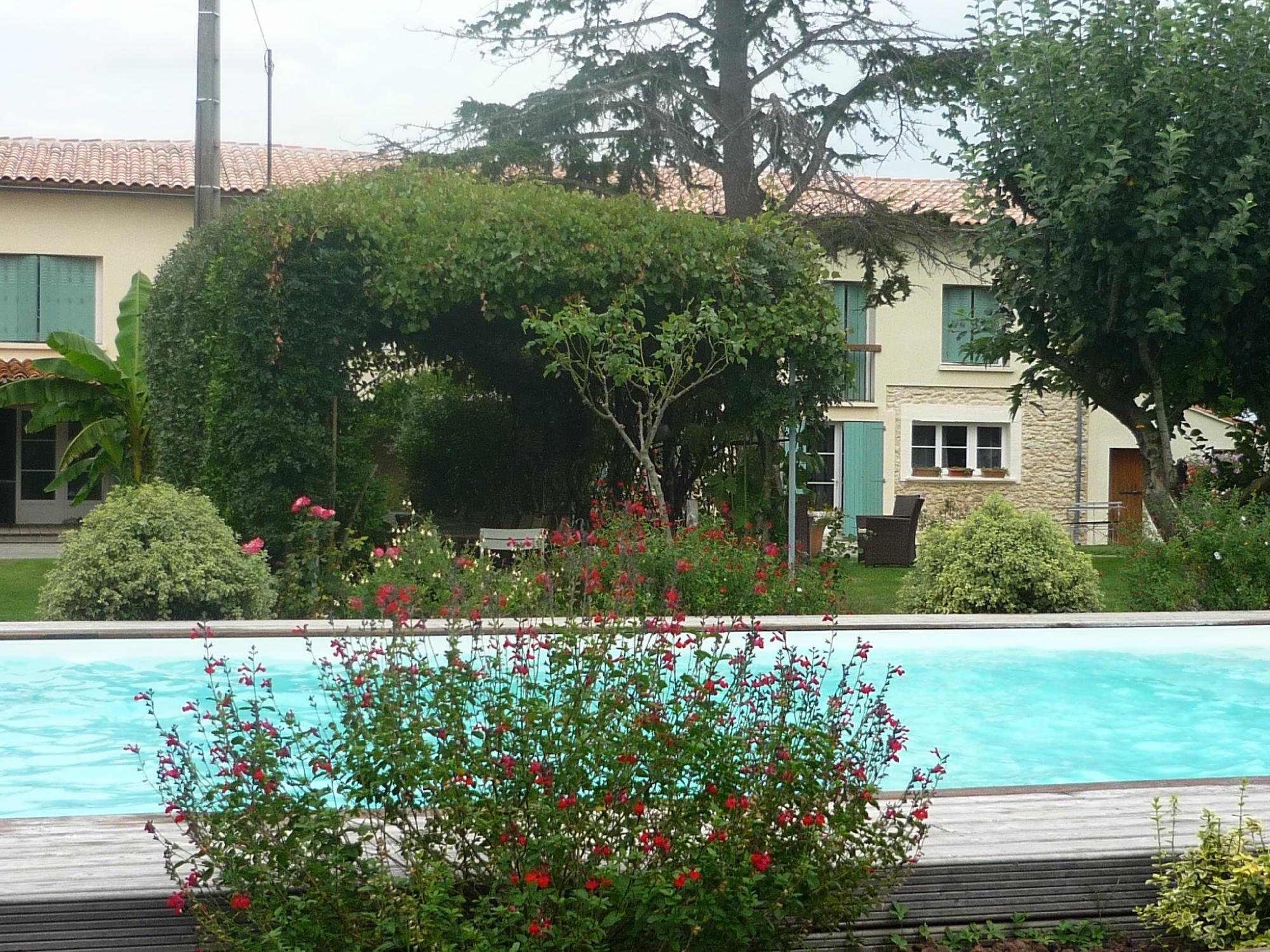 Maison D'hotes Le Souleilla-泳池