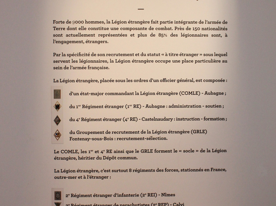 Musée de la Légion Etrangère景点图片