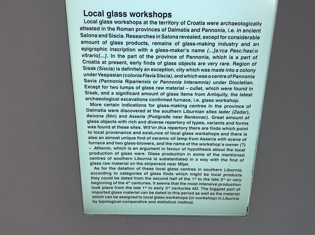 Museum of Ancient Glass-扎达尔必去景点