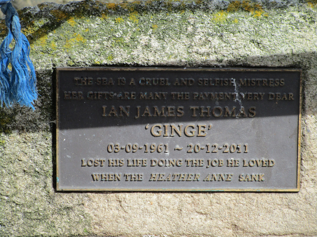 Fisherman Ian James Thomas memorial