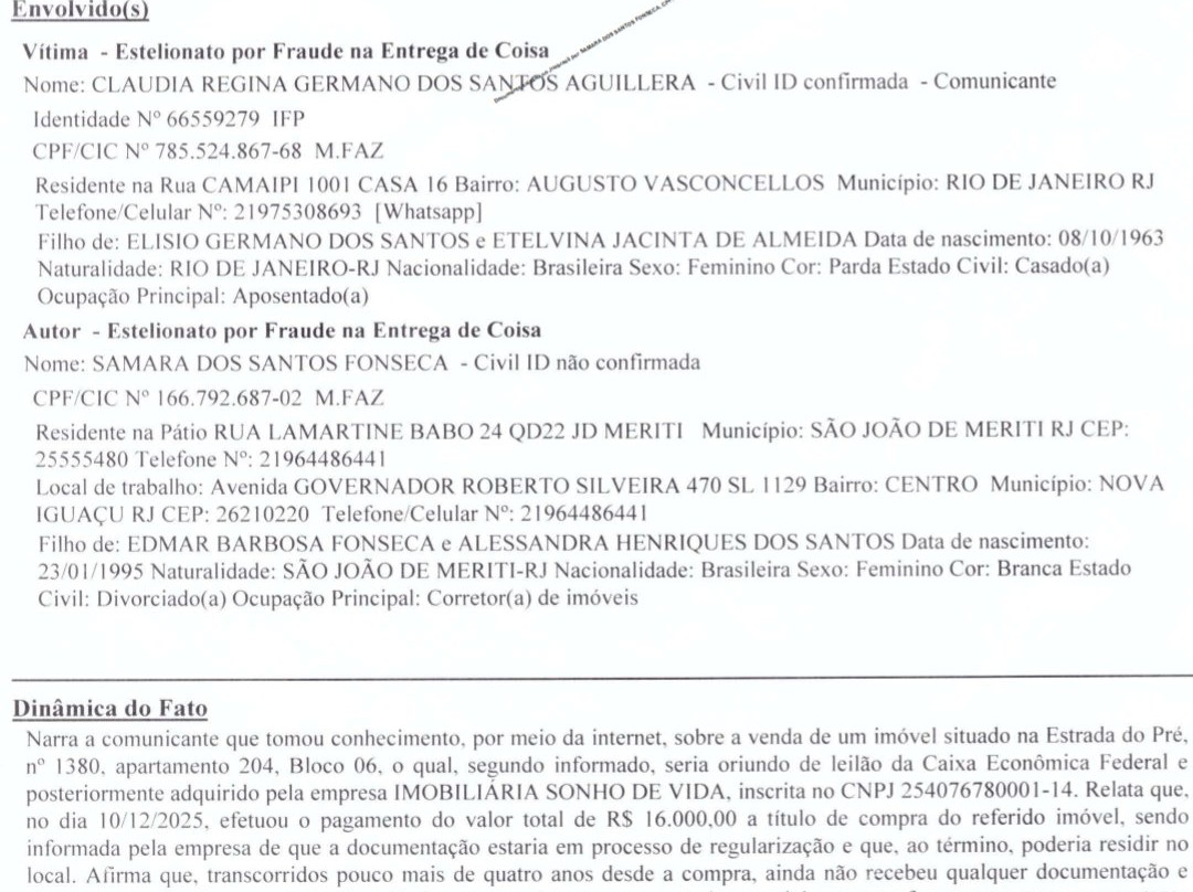 Samara dos Santos Fonseca - Imobiliaria Sonho de vida