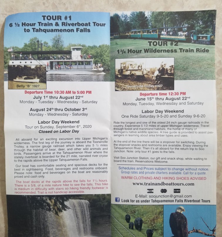 Toonerville Trolley Train and Boat Tours-Soo Junction必去景点