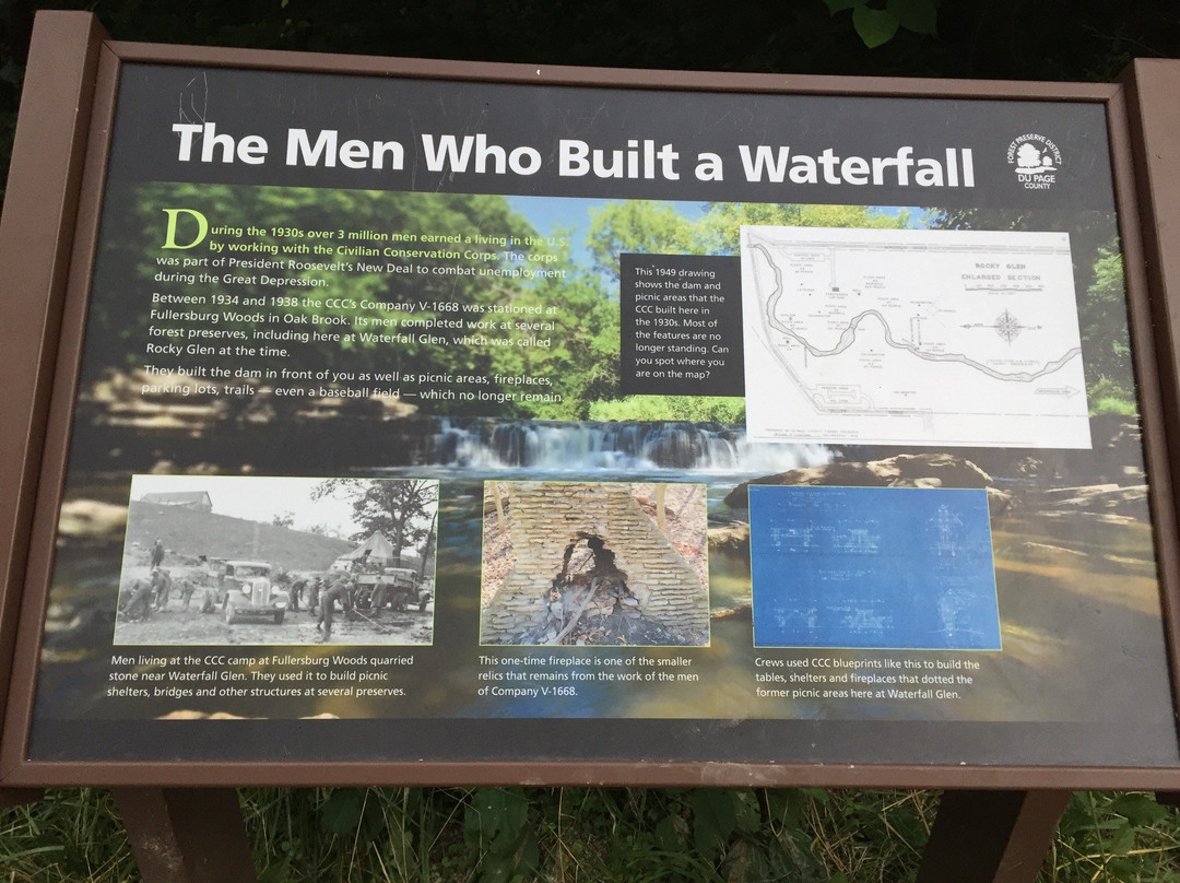 Rocky Glen Waterfall-Lemont必去景点