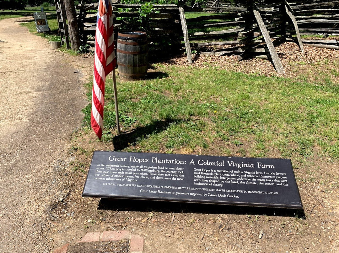 Great Hopes Plantation-威廉斯堡必去景点