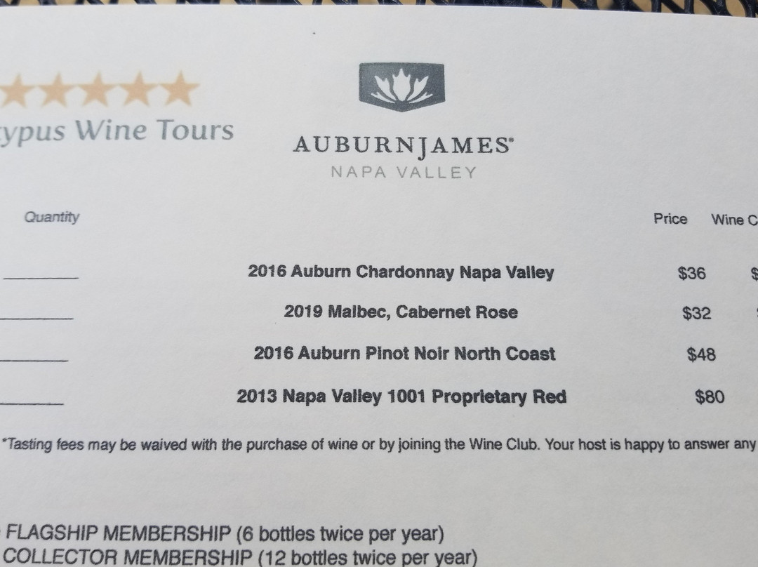 Auburn James Winery-丹维尔必去景点