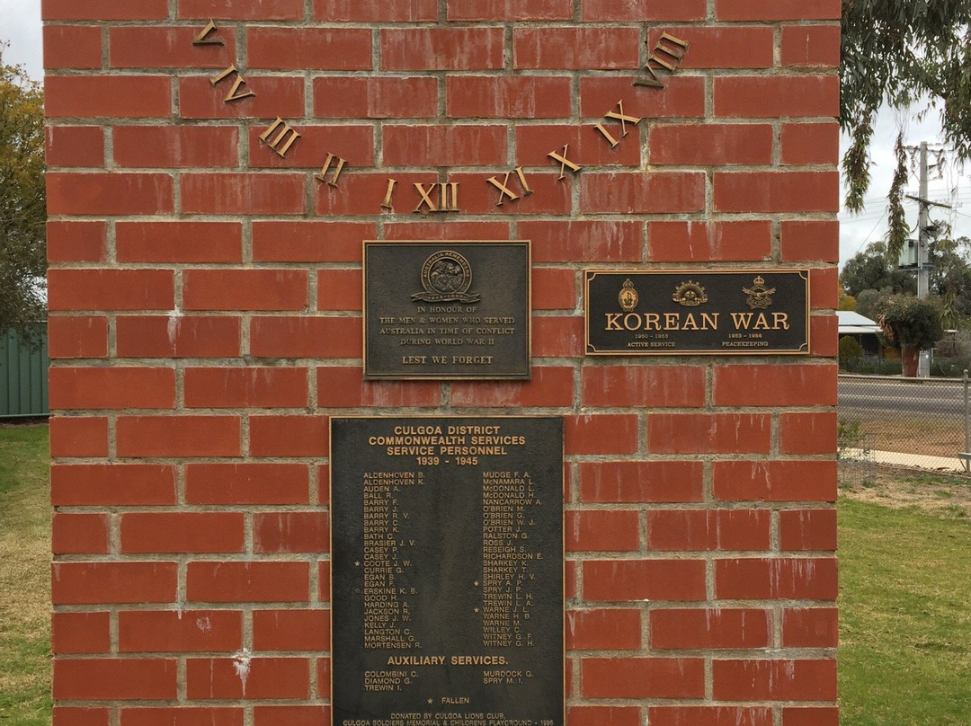 Culgoa Soilders Memorial And Childrens Playground-Culgoa必去景点