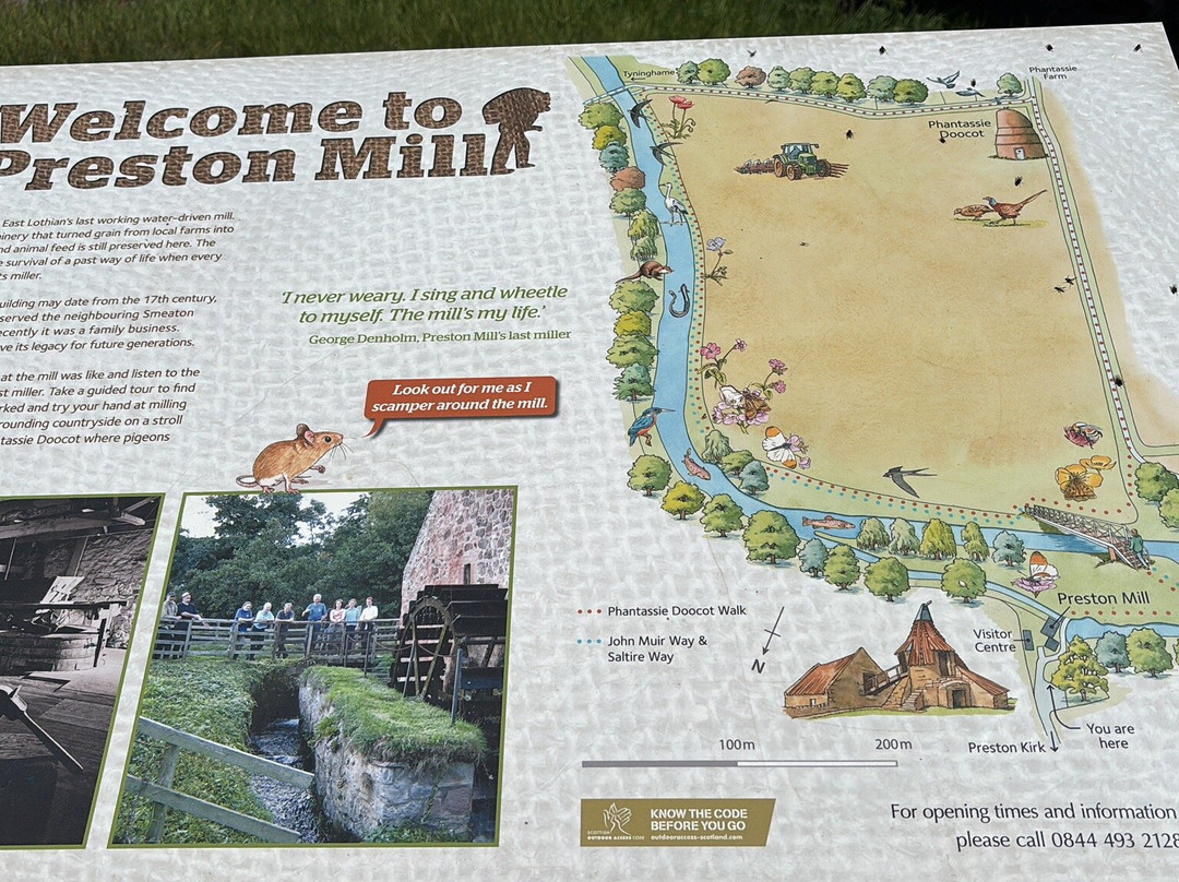 Preston Mill & Phantassie Doocot-East Linton必去景点