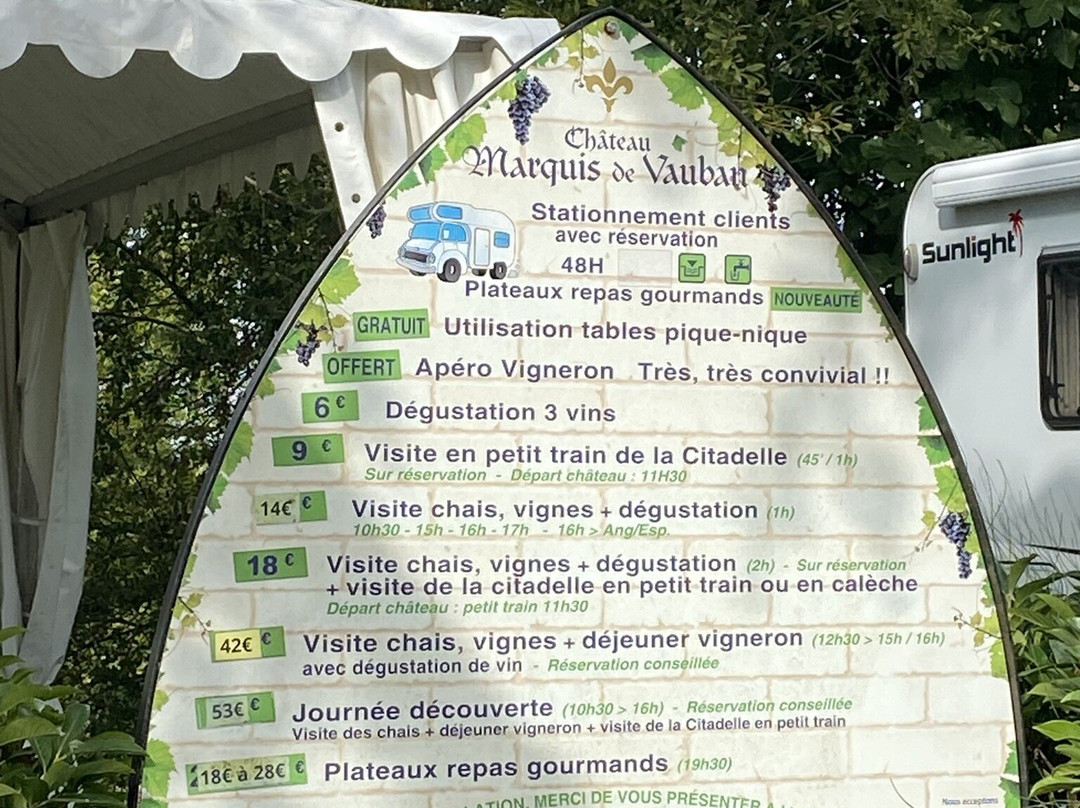 Château Marquis de Vauban-布莱必去景点