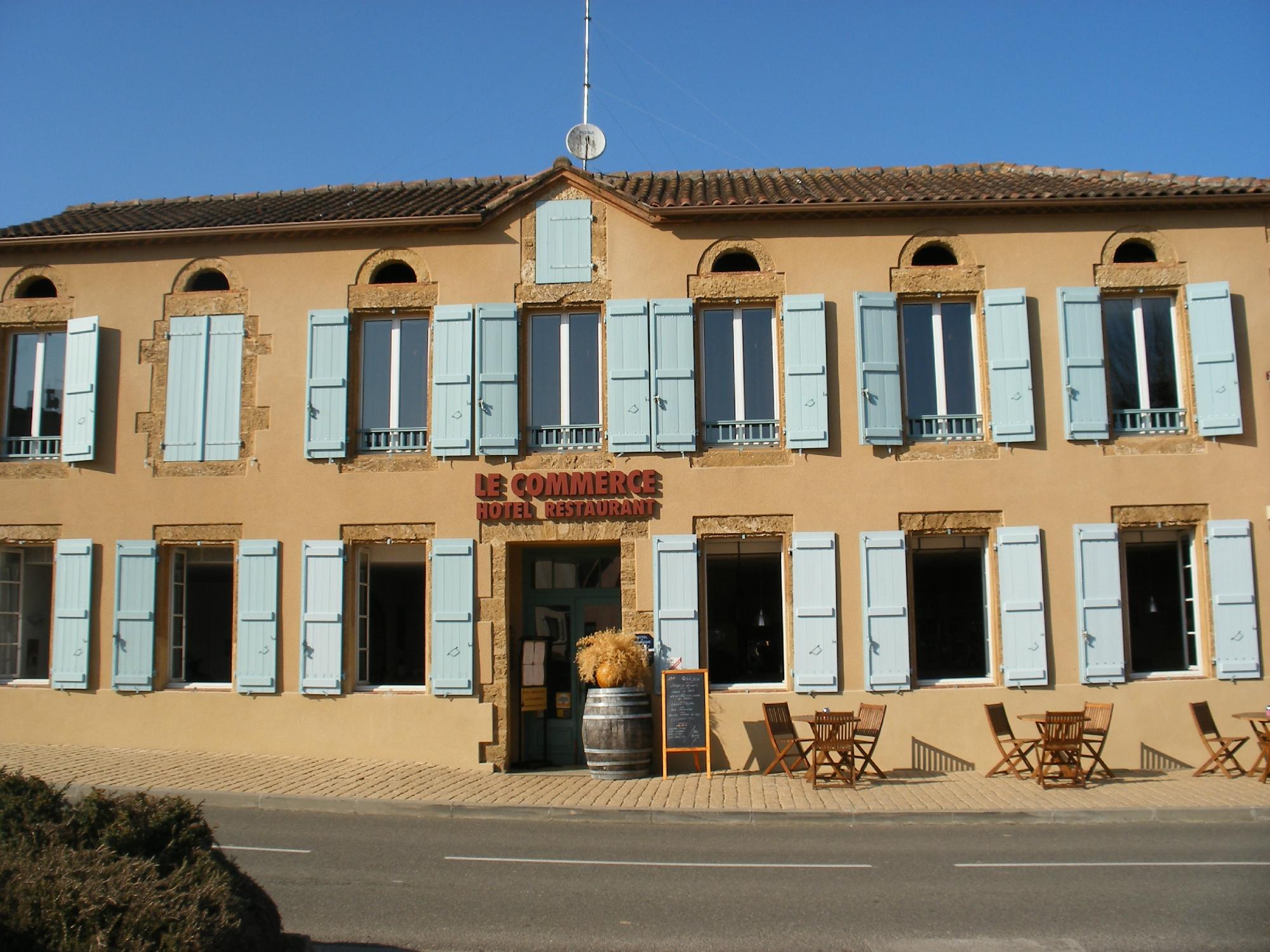 Logis Hôtel Rest. du Commerce-浴室