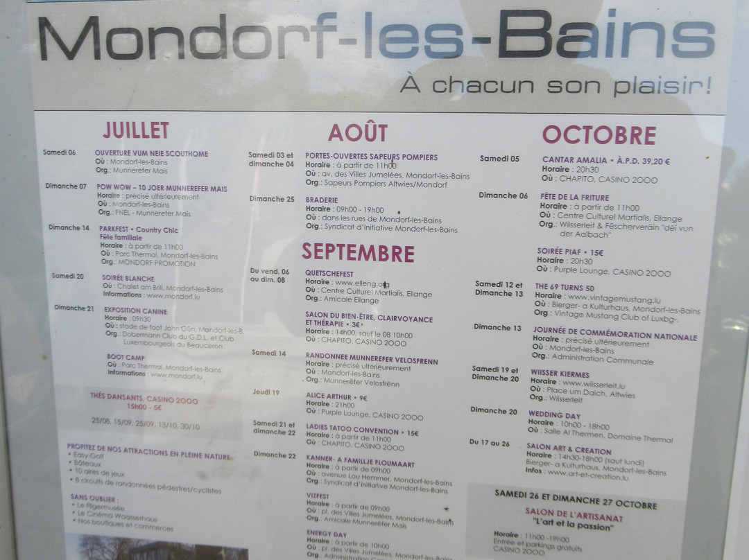 Syndicat d'initiative de Mondorf les Bains-Mondorf-les-Bains必去景点