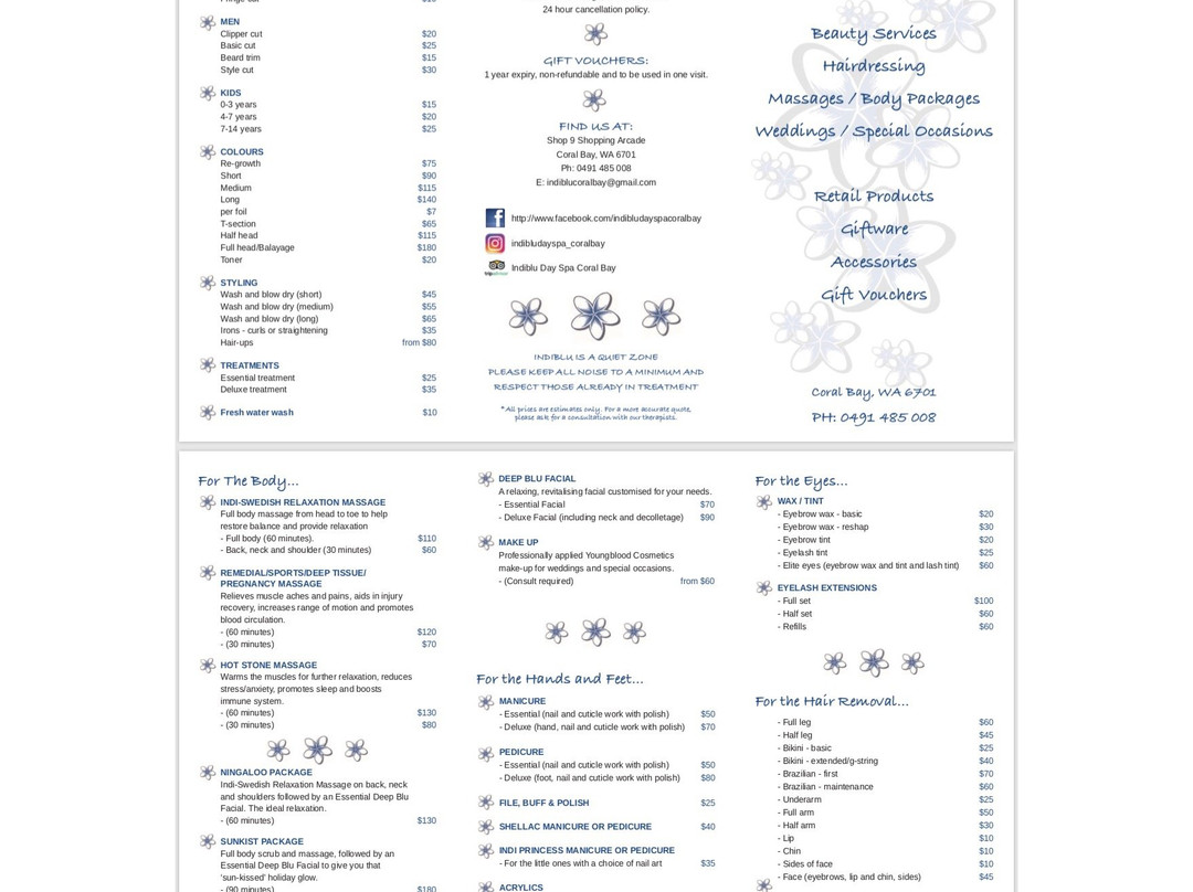 Indiblu Day Spa-珊瑚湾必去景点