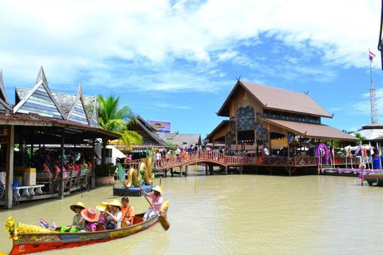 四方水上市场-芭堤雅必去景点
