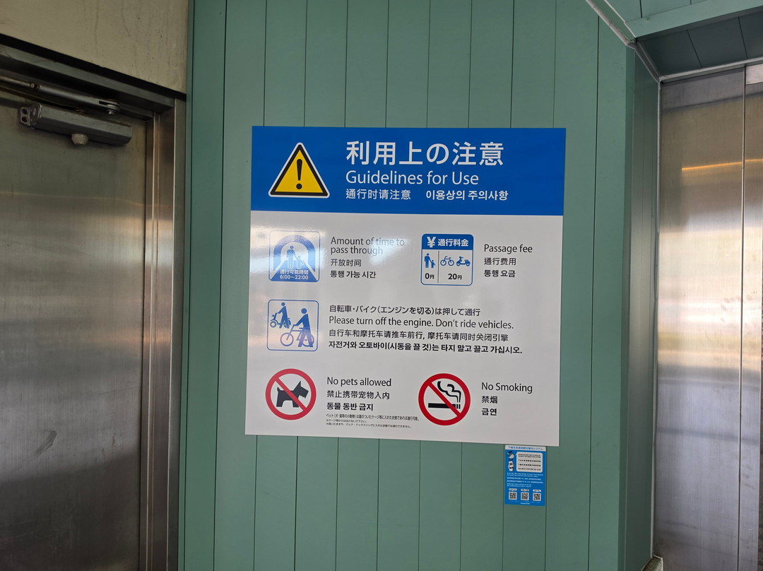 關門人行隧道 (門司側)-北九州市必去景点