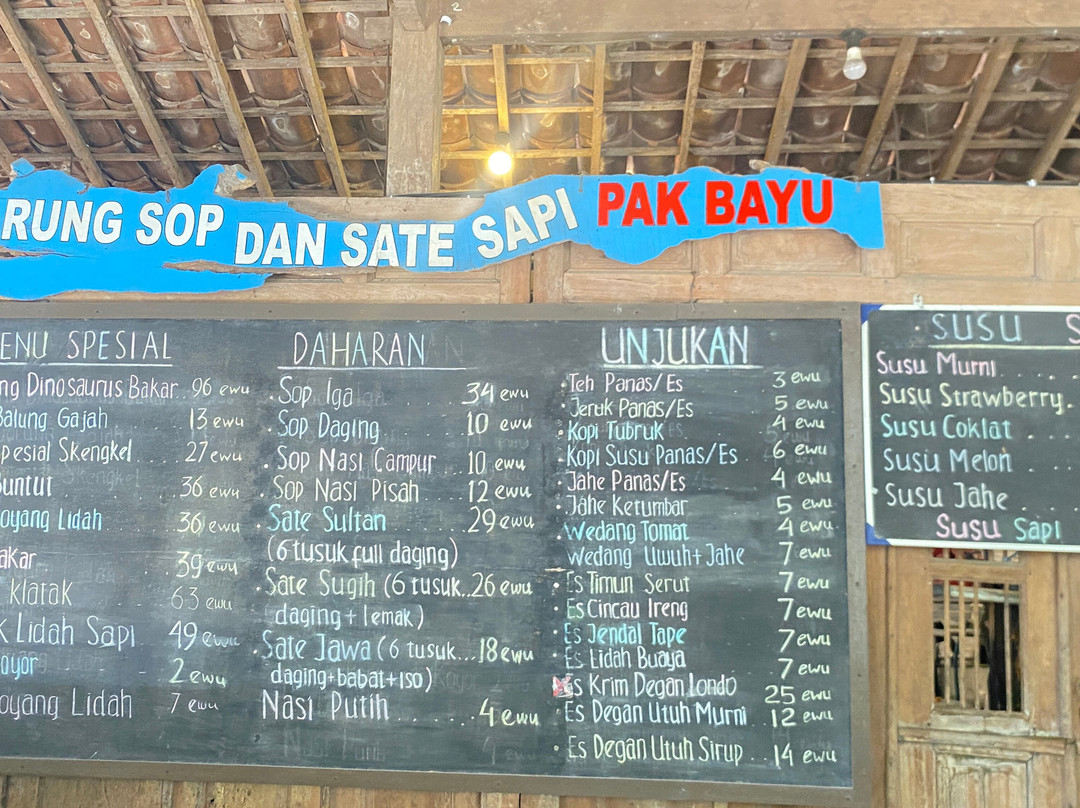Warung Sop dan Sate Sapi Pak Bayu