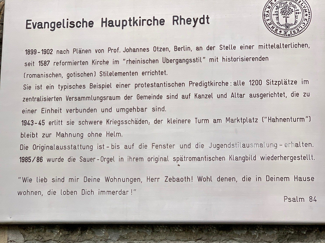 Evangelische Hauptkirche Rheydt景点图片