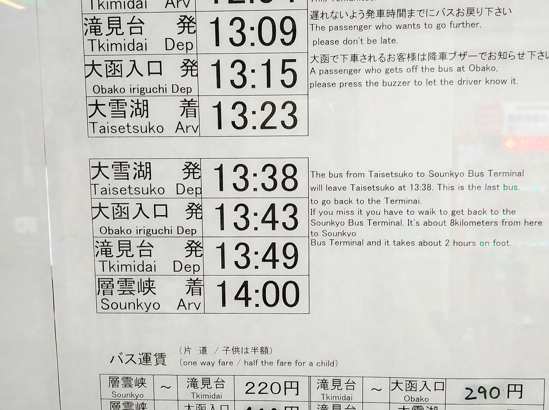 Taisetu Dam-上川町必去景点
