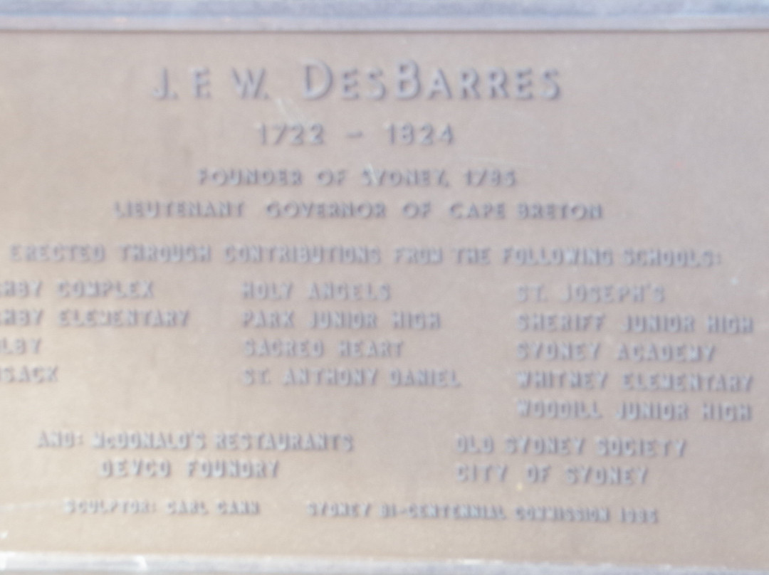 J.F.W. DesBarres Statue and Park-悉尼必去景点