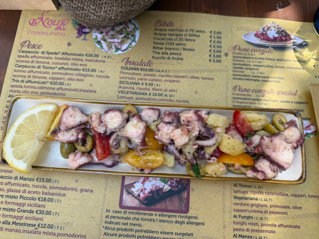 伊索莱约里(伊奥利亚群岛)餐馆和美食-Enolie