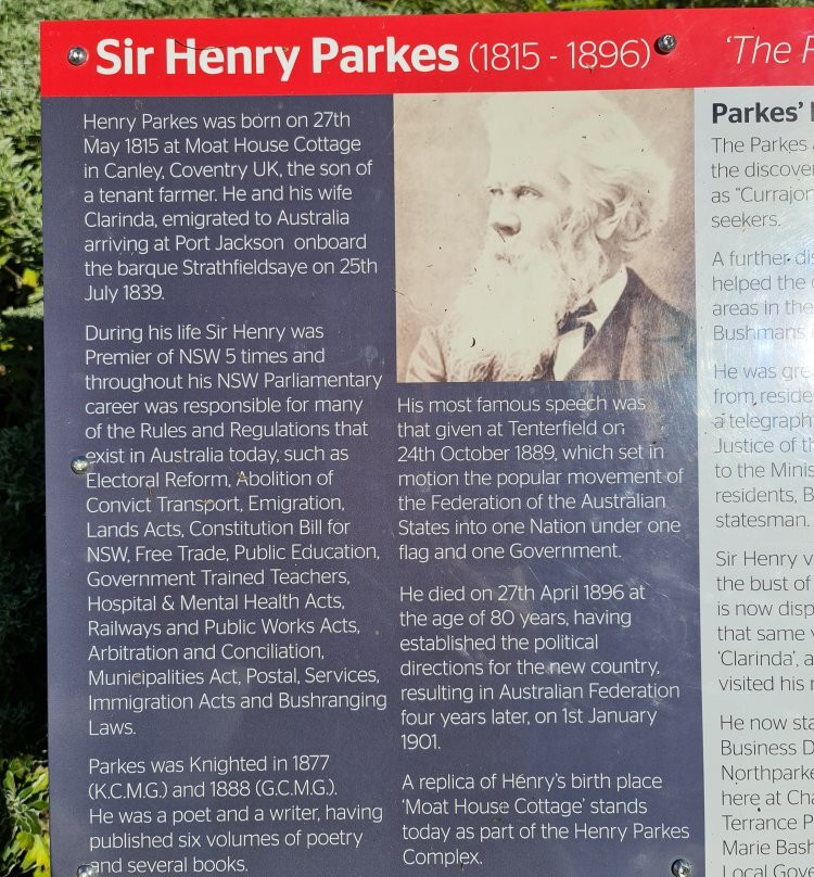Sir Henry Parkes Statue景点图片