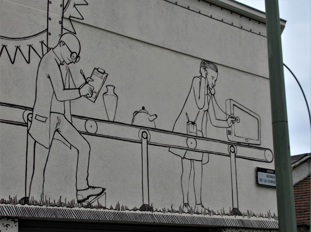 Fresque "Ressourcerie La Mine"景点图片