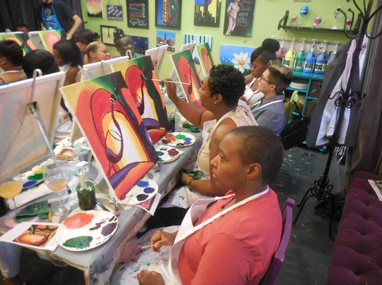 Bottle & Bottega by Painting with a Twist-芝加哥必去景点