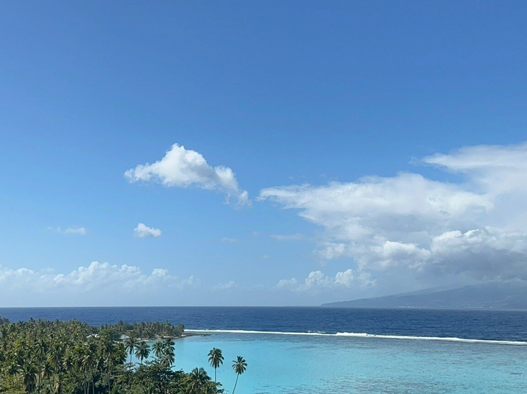 Moorea - Lady in blue-马哈雷帕必去景点