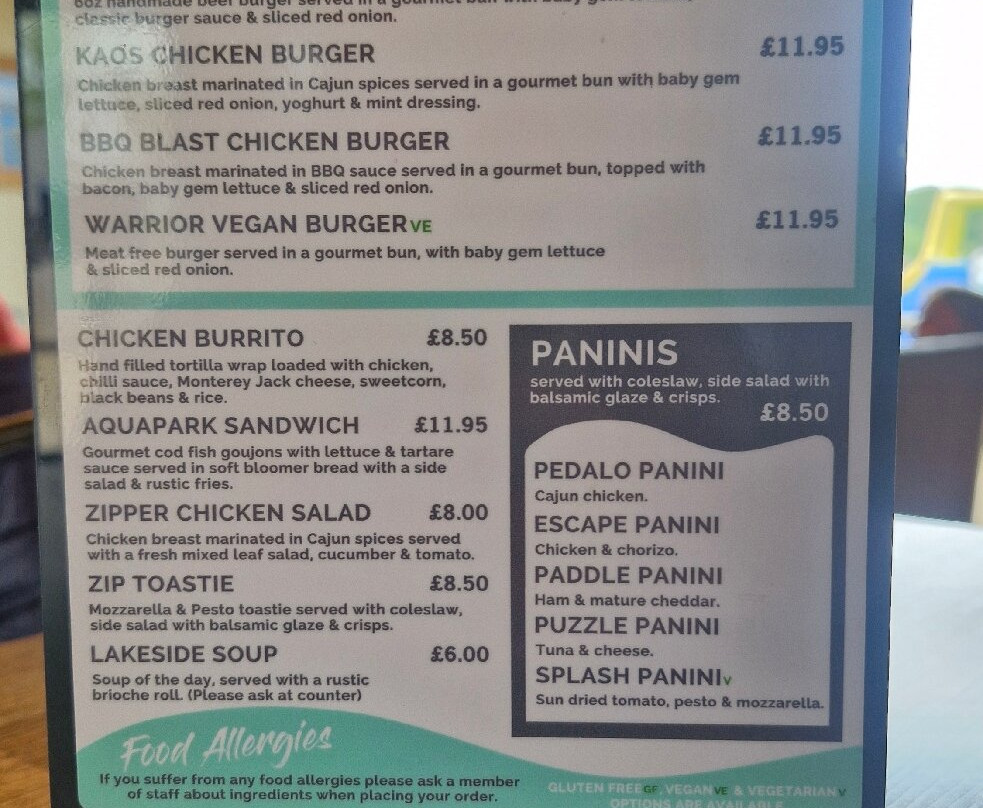 North Yorkshire Water Park Cafe