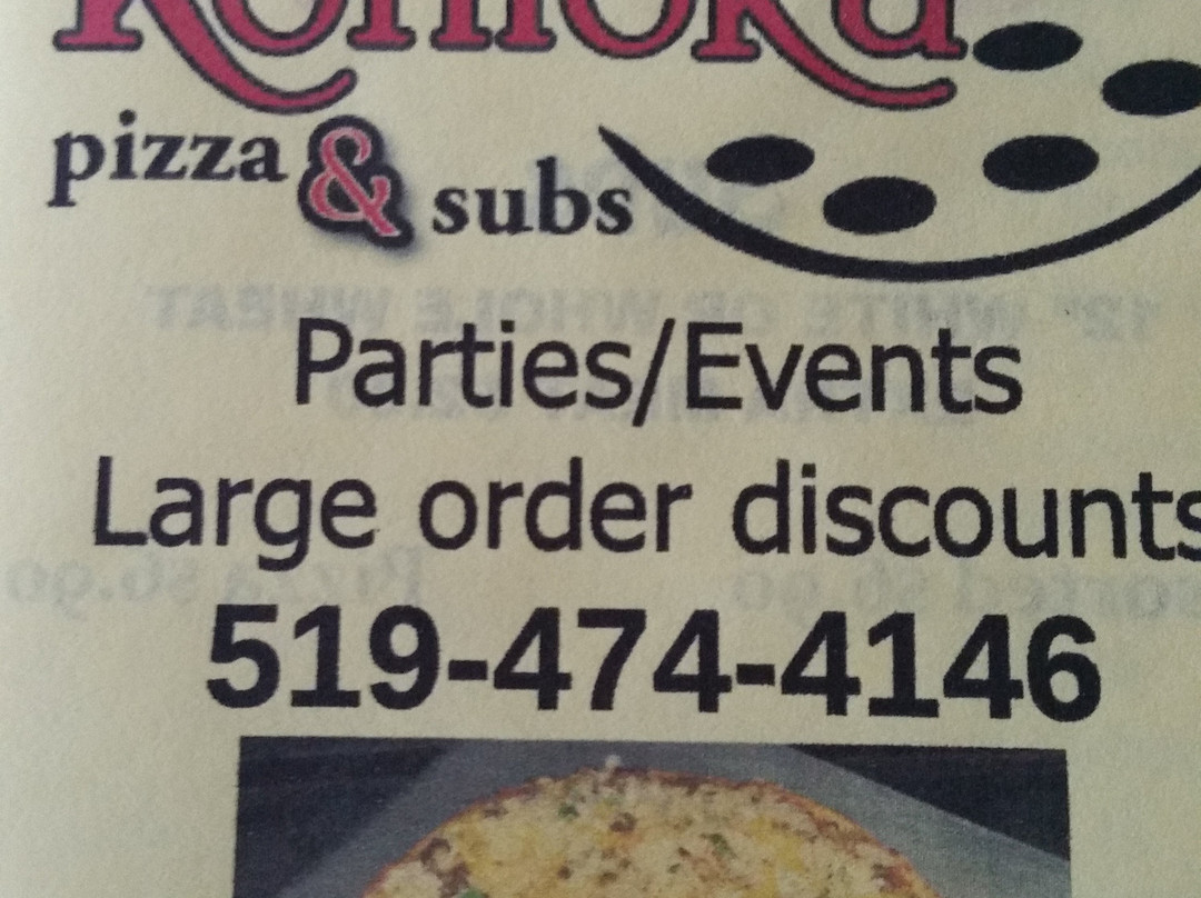 Middlesex Centre餐馆和美食-Komoka Pizza & Subs