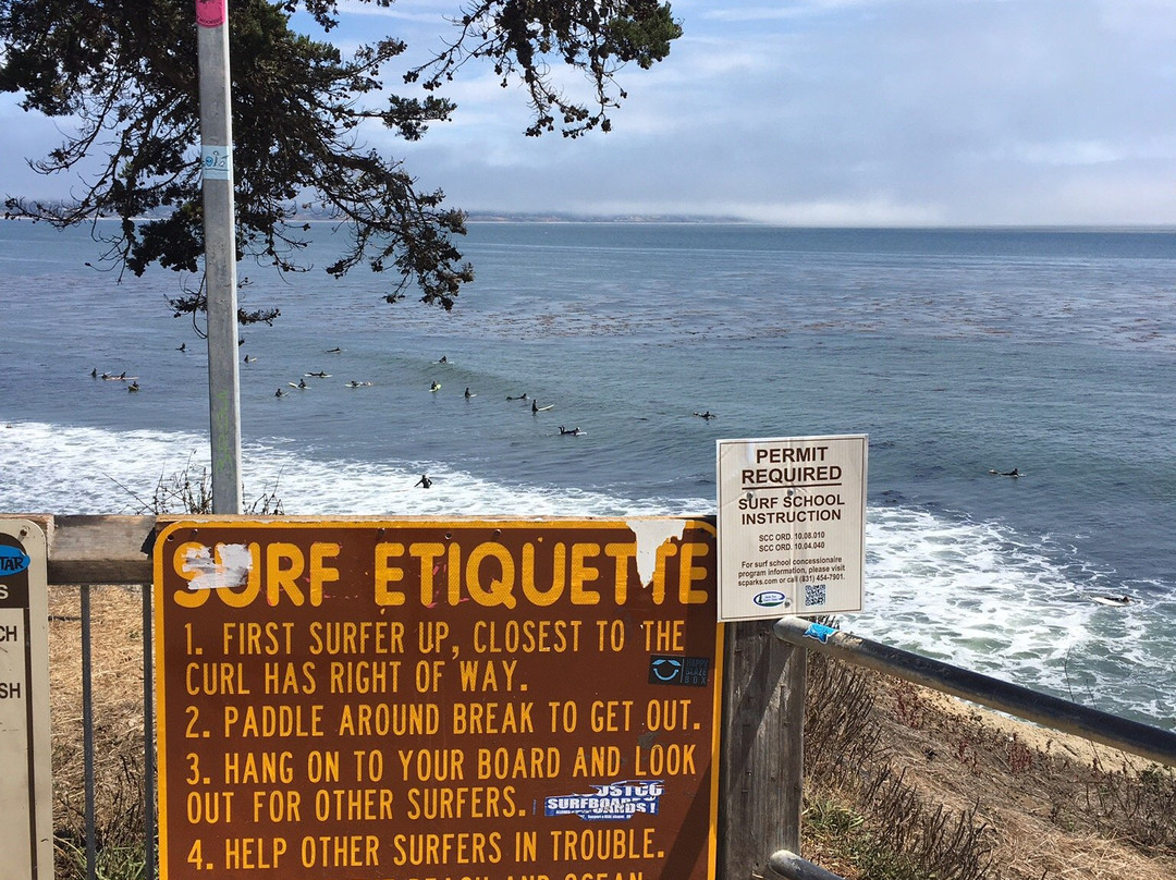 Pleasure Point Beach-圣克鲁斯必去景点