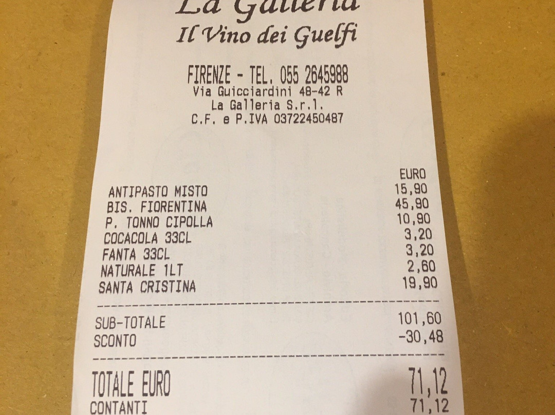 Ristorante La Galleria