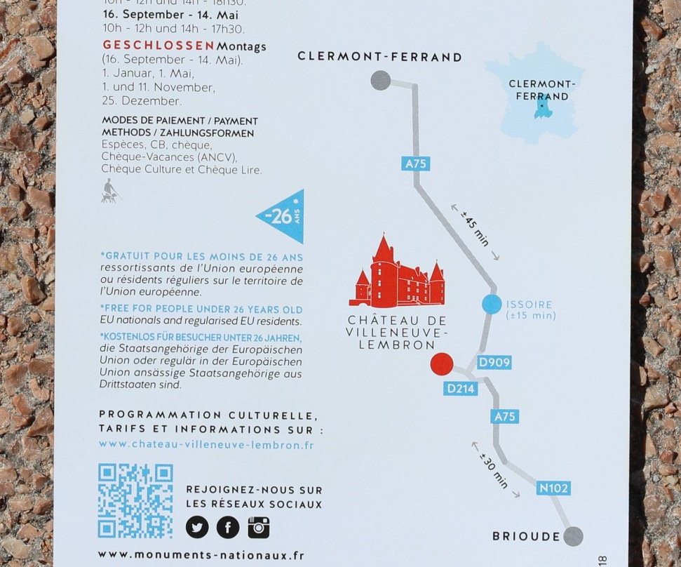 Château de Villeneuve-Lembron景点图片