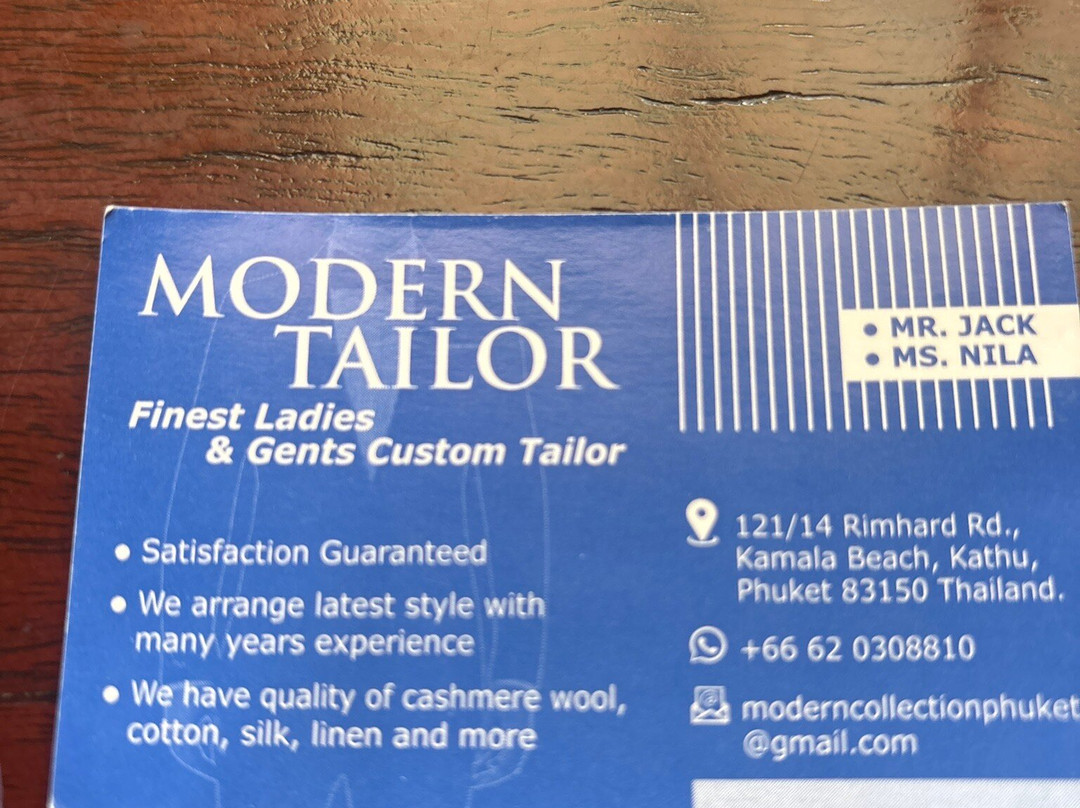 Modern Tailor-卡马拉必去景点