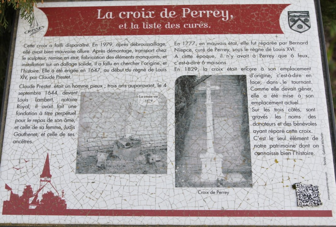 Les bornes du Parcours du patrimoine-Crissey必去景点