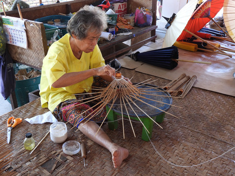 Sa Paper & Umbrella Handicraft Center-清迈必去景点