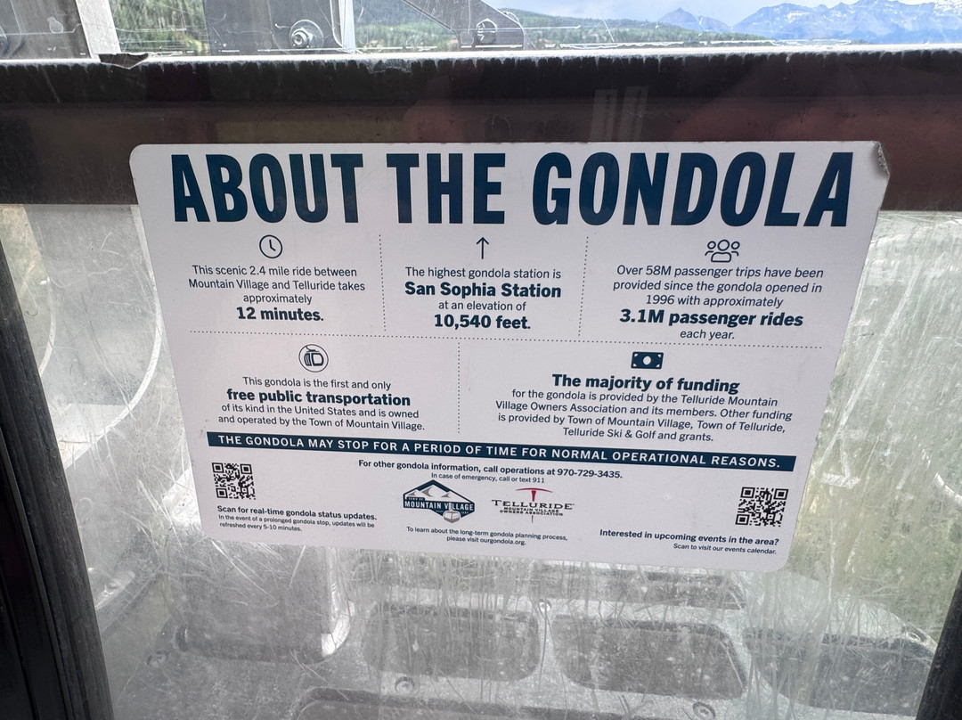 Telluride Mountain Village Gondola-特柳赖德必去景点