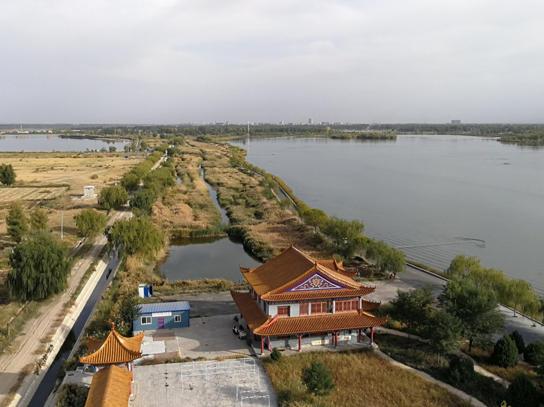 高台县大湖湾风景区景点图片