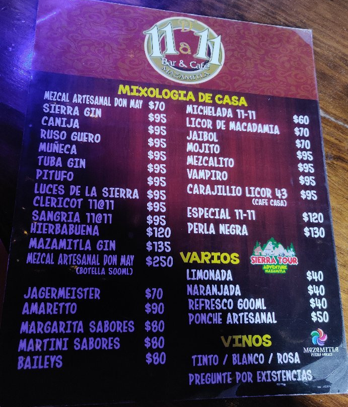 Bar 11 a 11-Mazamitla必去景点