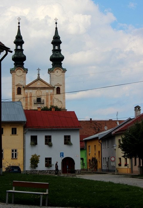 The historic town center