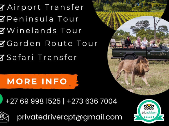 Full Day- Private Driver Tours in Cape Town Winelands